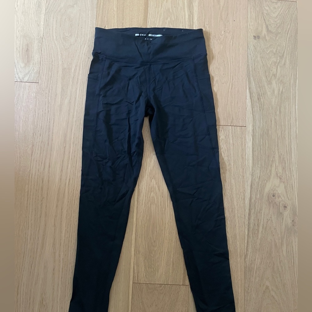 DKNY Black leggings with pockets